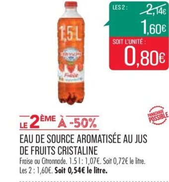 Match EAU DE SOURCE AROMATISÉE AU JUS offre