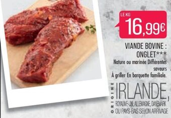 Match VIANDE BOVINE: ONGLET offre