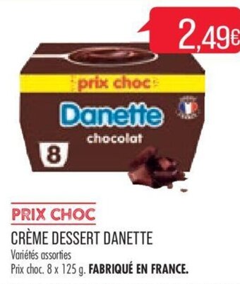 Match CRÈME DESSERT DANETTE offre