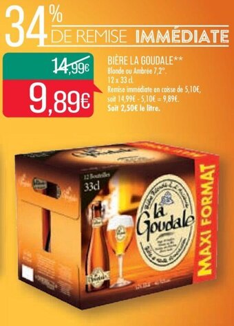 Match BIÈRE LA GOUDALE offre