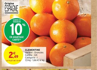 Intermarché Hyper CLEMENTINE offre