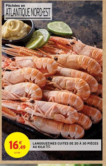 Intermarché Hyper LANGOUSTINES CUITES DE 20 À 30 PIÈCES offre