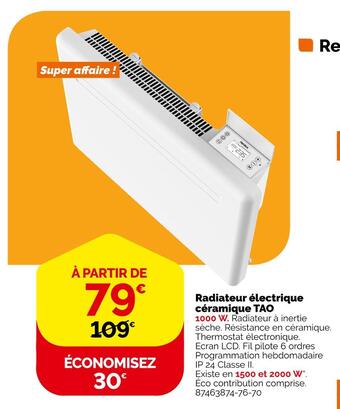 Weldom Radiateur électrique céramique tao offre