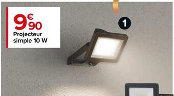 Castorama Goodhome projecteur simple offre