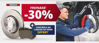 Vulco Ferodo -30% freinage + contrôle du liquide de frein offert ferodo offre