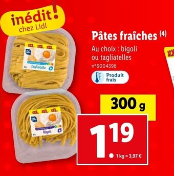 Lidl Pâtes fraîches offre