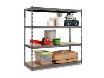 Weldom Etagère acier époxy spaceo, 4 tablettes l.150xh.190xp.60 offre