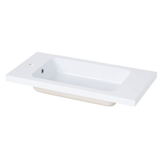 Castorama Plan vasque résine goodhome makonda 80 cm offre