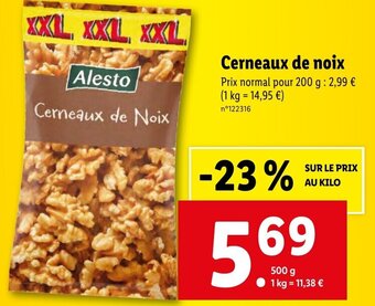Lidl Cerneaux de noix offre