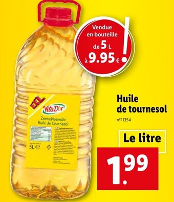 Lidl Huile de tournesol offre
