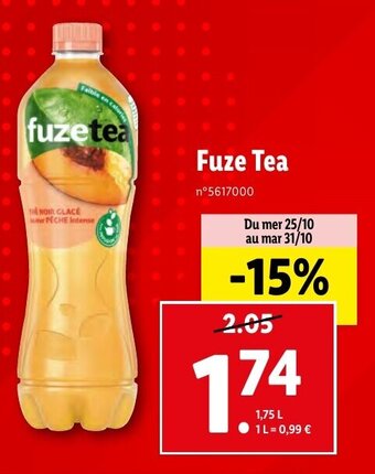 Lidl Fuze Tea offre