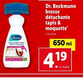 Lidl Dr. Beckmann brosse détachante offre