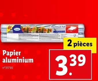 Lidl Papier aluminium offre