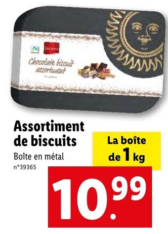 Lidl Assortiment de biscuits Boîte en métal offre
