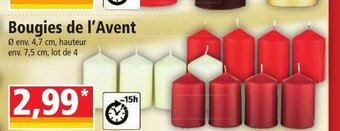 Norma Bougies de l'Avent offre