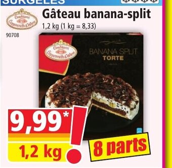 Norma Gâteau banana-split offre