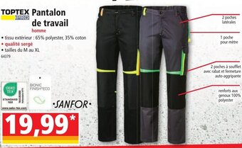 Norma TOPTEX Pantalon de travail offre
