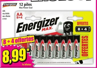 Norma Energizer. 12 piles offre