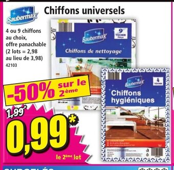 Norma Chiffons universels offre