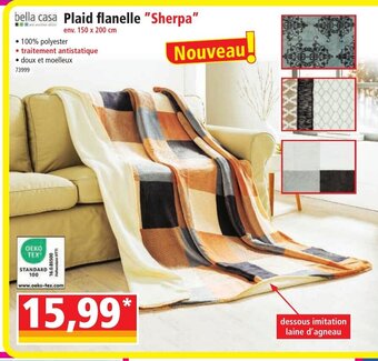 Norma Plaid flanelle "Sherpa" offre
