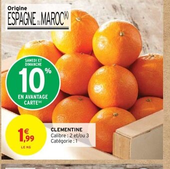 Intermarché Hyper CLEMENTINE offre