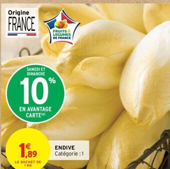 Intermarché Hyper ENDIVE offre