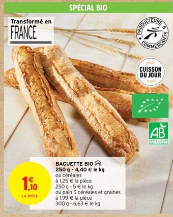 Intermarché Hyper BAGUETTE BIO offre