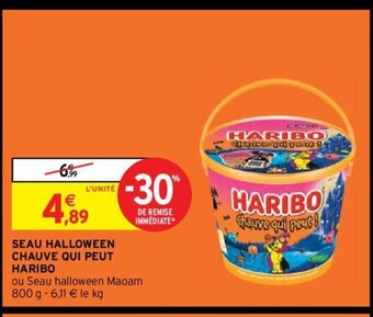 Intermarché Hyper SEAU HALLOWEEN CHAUVE QUI PEUT HARIBO offre