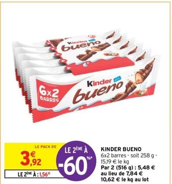Intermarché Hyper Kinder bueno offre