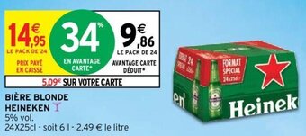 Intermarché Hyper BIÈRE BLONDE HEINEKEN I offre