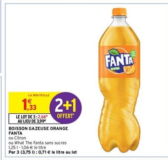 Intermarché Hyper BOISSON GAZEUSE ORANGE FANTA offre