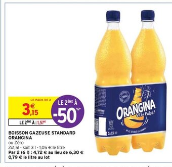 Intermarché Hyper BOISSON GAZEUSE STANDARD ORANGINA offre