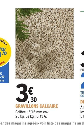 E.Leclerc Jardi GRAVILLONS CALCAIRE offre