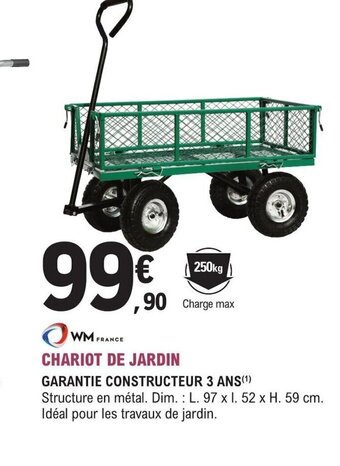 E.Leclerc Jardi CHARIOT DE JARDIN offre