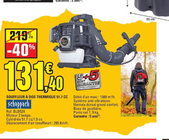 E.Leclerc SOUFFLEUR À DOS THERMIQUE offre