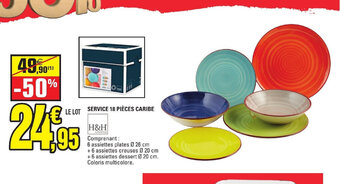 E.Leclerc SERVICE 18 PIÈCES CARIBE offre