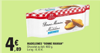 E.Leclerc MADELEINES "BONNE MAMAN" offre