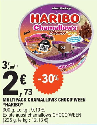 E.Leclerc MULTIPACK CHAMALLOWS CHOCO'WEEN "HARIBO" offre