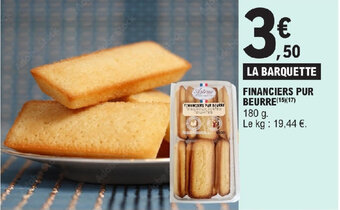 E.Leclerc FINANCIERS PUR BEURRE offre