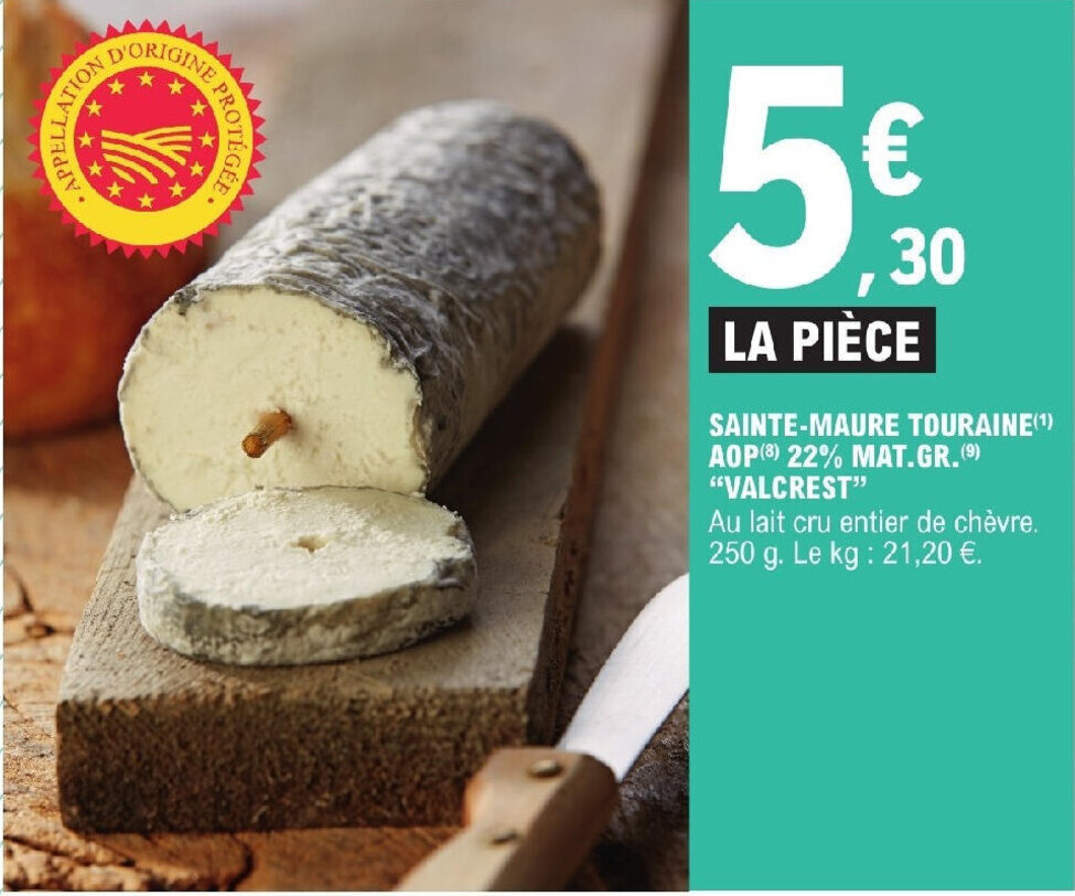 Promo SAINTEMAURE TOURAINE(¹) AOP (8) 22 MAT.GR.(9) "VALCREST" chez E