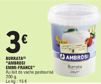 E.Leclerc BURRATA(²) "AMBROSI EMMI-FRANCE" offre