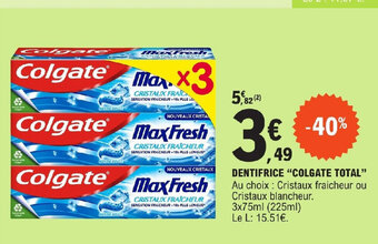 E.Leclerc DENTIFRICE "COLGATE TOTAL" offre