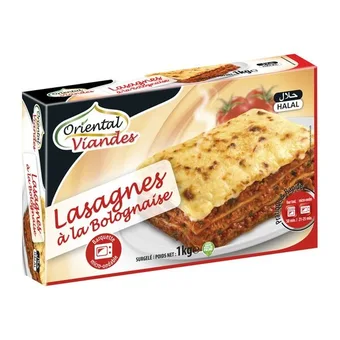 Carrefour Oriental viandes lasagnes à la bolognaise halal surgelées offre