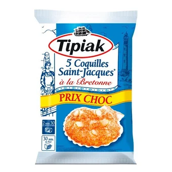 Carrefour Tipiak coquilles st jacques surgelées prix choc offre