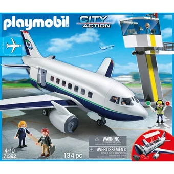 Carrefour Playmobil avion et tour de contrôle offre