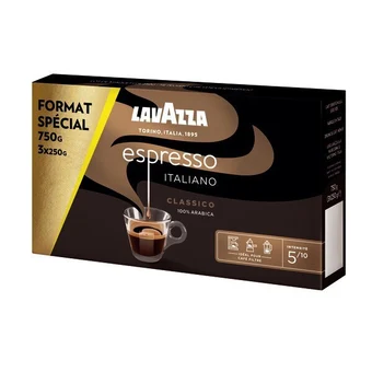 Carrefour Lavazza café moulu 100% arabica format spécial offre