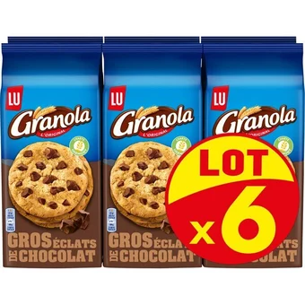 Carrefour Market Lu granola cookies aux gros éclats de chocolat offre