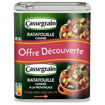 Carrefour Cassegrain ratatouille cuisinée à la provençale offre découverte offre