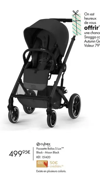 Aubert Cybex poussette balios s lux offre