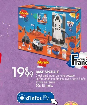 Cora x Carrefour Abrick base spatiale offre